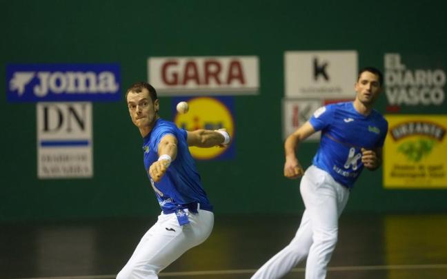 En imágenes: Unai Laso y Jon Ander Albisu doblegan a Elordi-Zabaleta en la quinta jornada del Campeonato de Parejas.