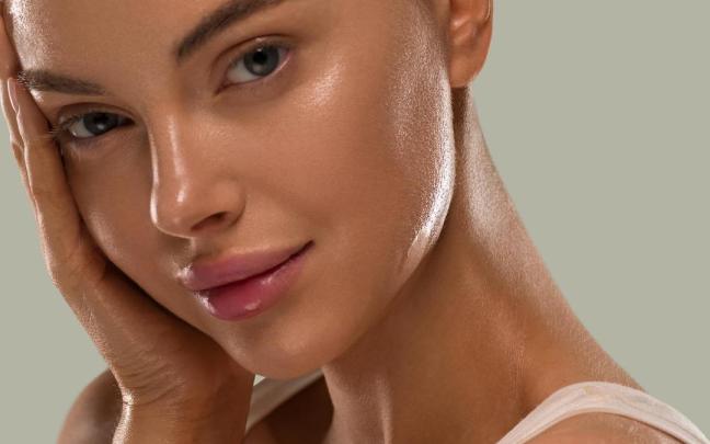 Piel con efecto cristal