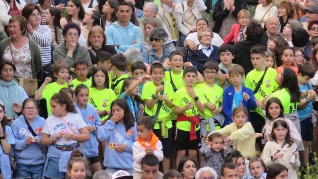 Legazpiarras de todas las edades, durante el chupinazo del año pasado.