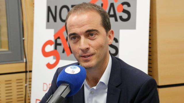 Iñigo Ansola, presidente del PNV en Bizkaia, durante su entrevista en Onda Vasca.