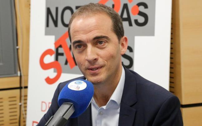 Iñigo Ansola, presidente del PNV en Bizkaia, durante su entrevista en Onda Vasca.