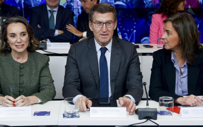Feijóo, en la Junta Directiva Nacional del PP.
