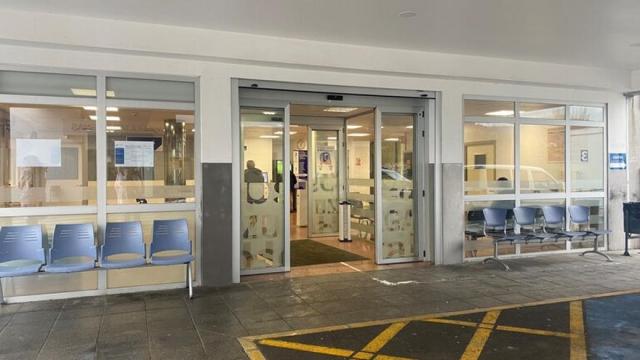 La nueva entrada principal del hospital de Zumarraga.