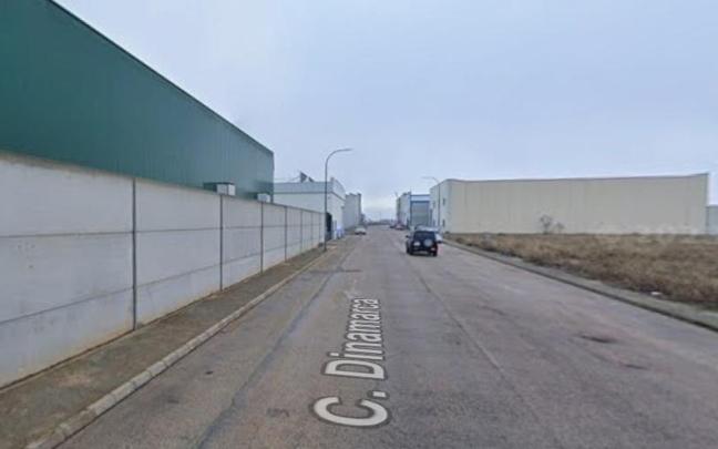 Calle Dinamarca de Socuéllamos del polígono industrial El Llano donde se ha producido la explosión.