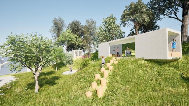 Entre las mejoras previstas se incluyen una huerta, un pequeño bosque, un mirador, un escenario, mesas y una estructura cubierta