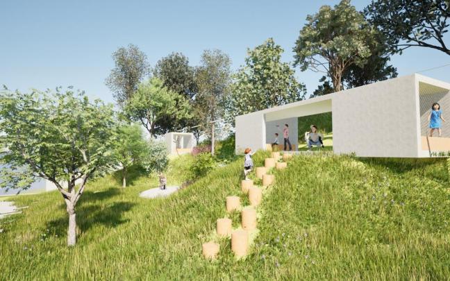 Entre las mejoras previstas se incluyen una huerta, un pequeño bosque, un mirador, un escenario, mesas y una estructura cubierta