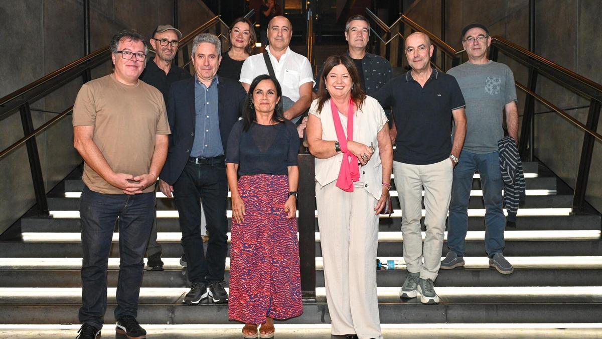 Parte del equipo del documental 'Padre Arrupe. Yo viví la bomba atómica'.