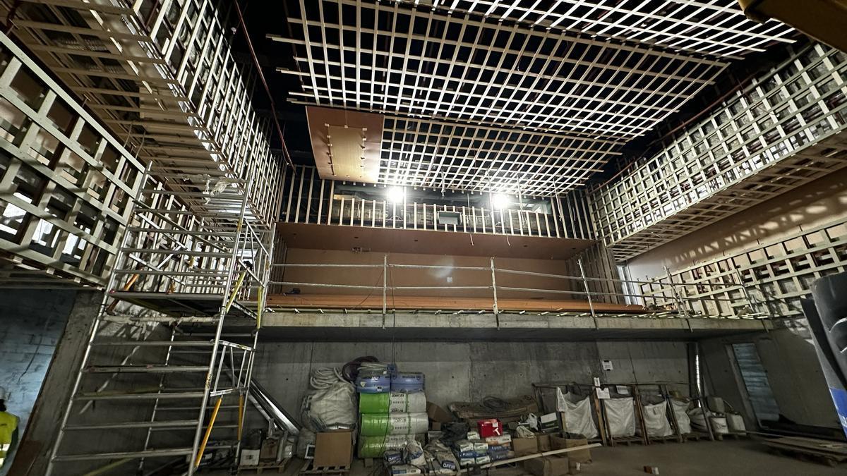 Interior del Antzoki de Laudio en obras