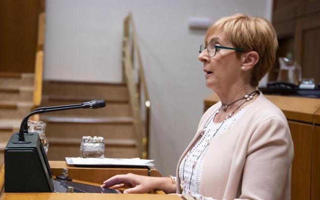 La consejera de Desarrollo Económico, Sostenibilidad y Medio Ambiente, Arantxa Tapia, en el pleno de control del Parlamento Vasco. La consejera de Desarrollo Económico, Sostenibilidad y Medio Ambiente, Arantxa Tapia, en el pleno de control del Parlamento Vasco.