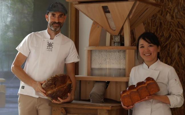 Keiko Shiraishi e Iker Oroz, de la premiada panadería Anik.