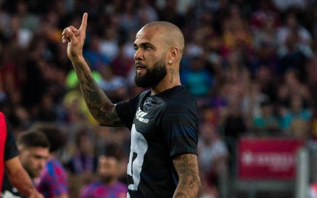 Dani Alves durante un entrenamiento con los Pumas, su último equipo. / EP Dani Alves durante un entrenamiento con los Pumas, su último equipo.
