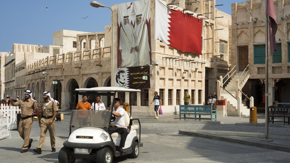 Imagen de una calle en el centro de Doha