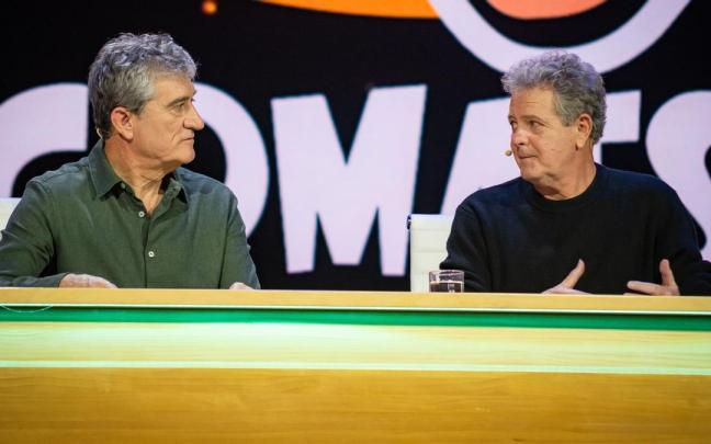 Guillermo Fesser y Juan Luis Cano, en ‘Gomaespuma, el reencuentro’.
