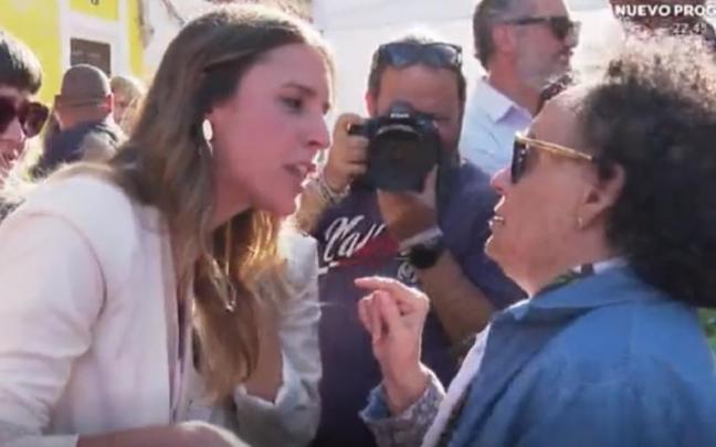 Irene Montero responde a una señora que le afea la compra de su chalet en Galapagar.