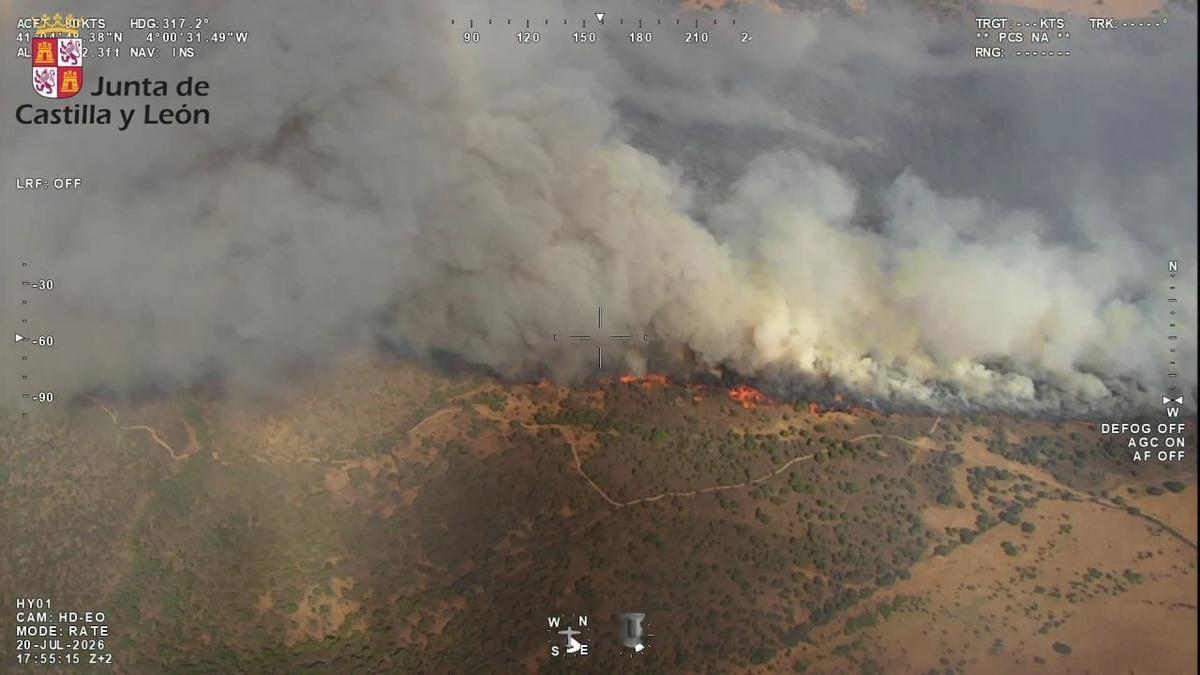 Incendio de Brieva (Segovia).