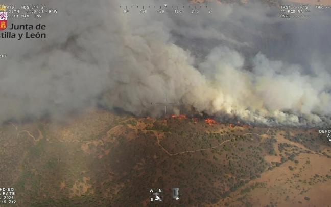 Incendio de Brieva (Segovia).