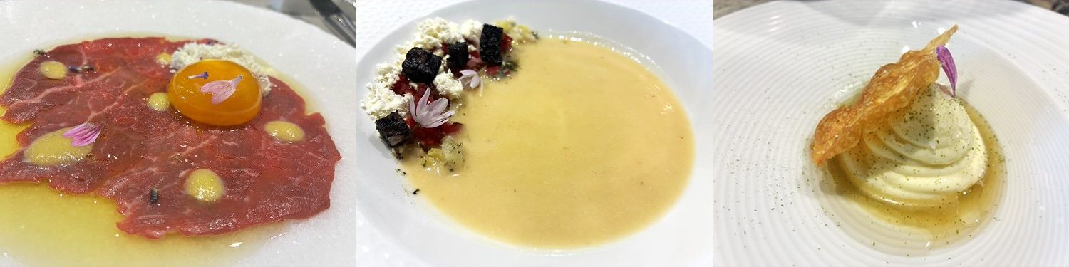 Algunos de los platos degustados.