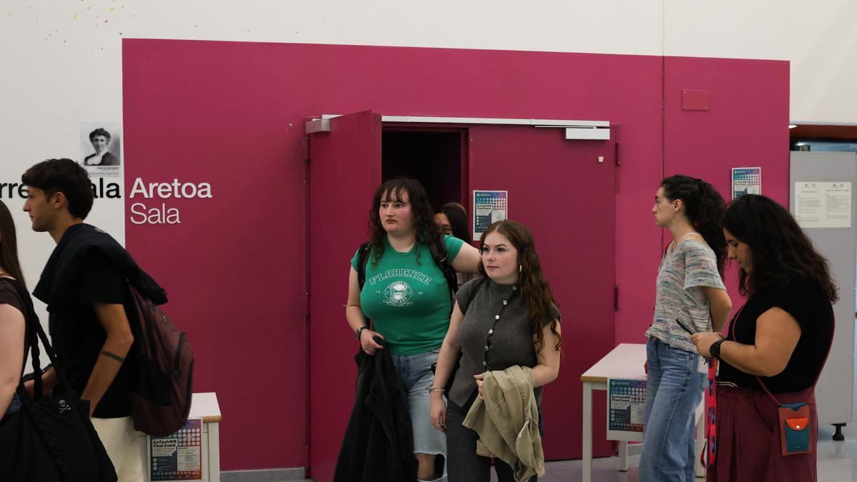 Estudiantes en la Facultad de Educación de Euskal Herriko Unibertsitatea (EHU)