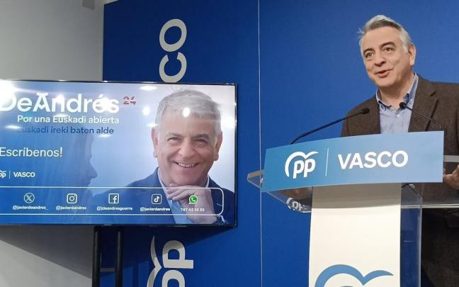 El presidente del PP vasco, Javier de Andrés, en un acto de su partido esta semana. / EUROPA PRESS El presidente del PP vasco, Javier de Andrés, en un acto de su partido esta semana.