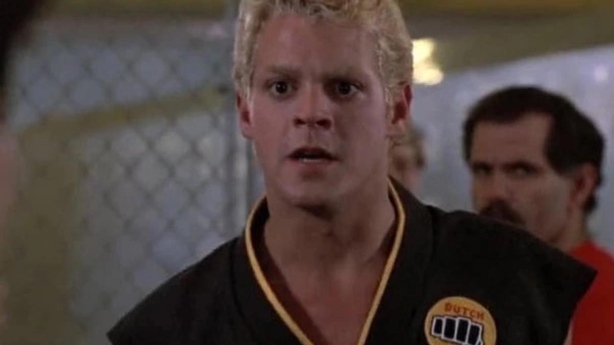 Chad McQueen en una imagen de 'Karate Kid'.