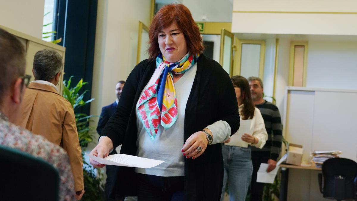 La secretaria general de EA y diputada de EH Bildu Eba Blanco