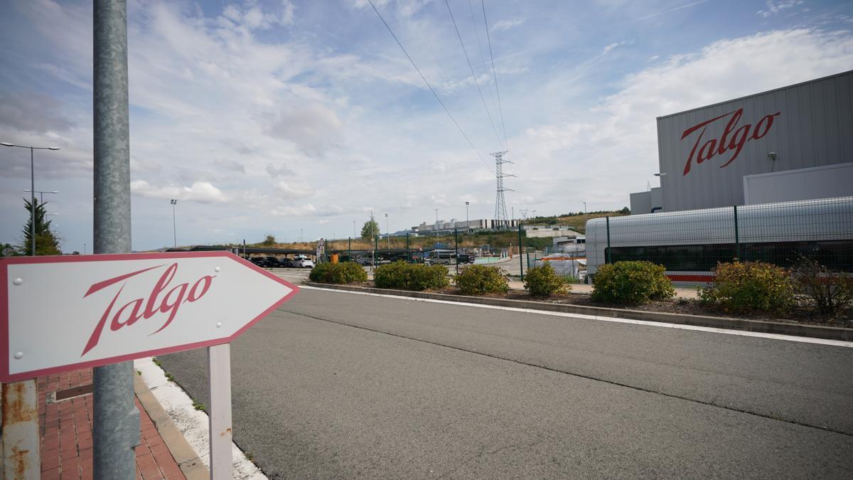 Fábrica de Talgo en el polígono alavés de Rivabellosa.