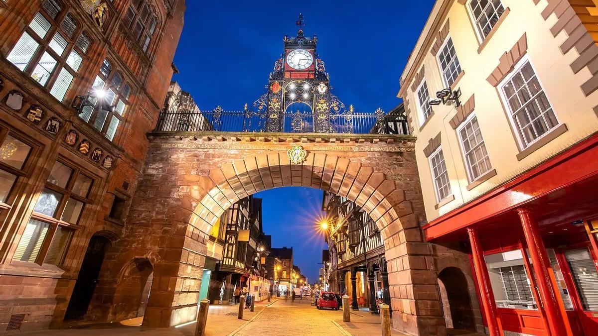 El famoso Eastgate Clock de Chester.