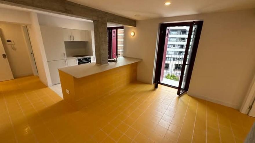 La cocina de uno de los apartamentos de tres habitaciones.
