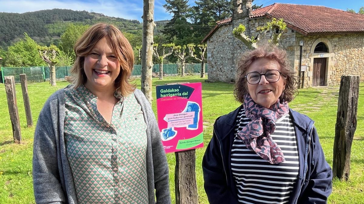 La campaña ha sido presentada en el barrio de Bakea por las concejalas de Comunicación y de Participación