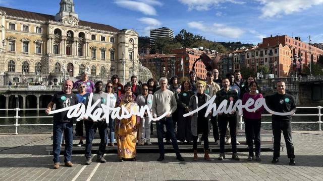 Representantes y miembros de EH Bildu en Bilbao