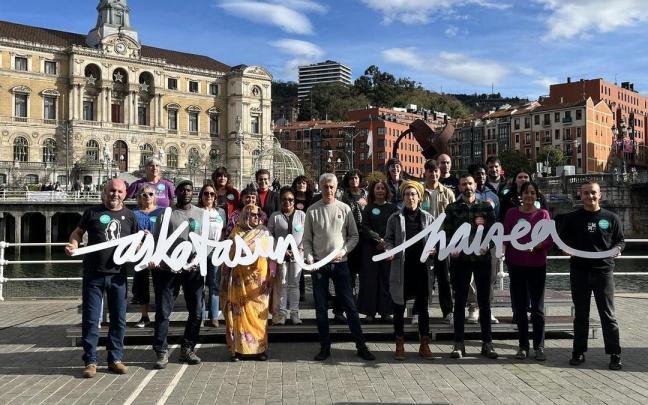 Representantes y miembros de EH Bildu en Bilbao