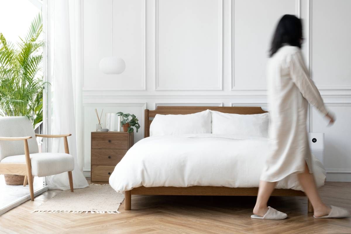 Dormitorio minimalista.