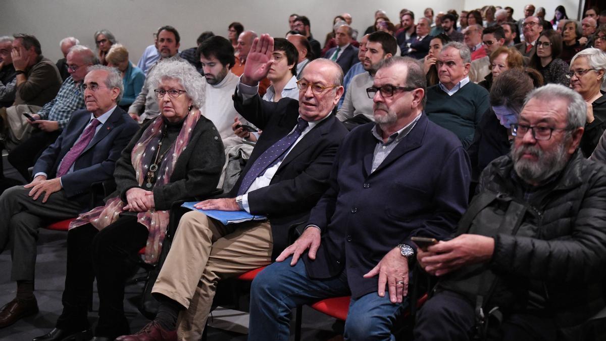 (I-D): Virgilio Zapatero, Teresa Freixes, Nicolás Redondo, José Rodríguez de la Borbolla y Cándido Méndez.