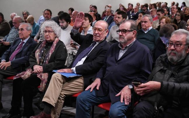 (I-D): Virgilio Zapatero, Teresa Freixes, Nicolás Redondo, José Rodríguez de la Borbolla y Cándido Méndez. (I-D): Virgilio Zapatero, Teresa Freixes, Nicolás Redondo, José Rodríguez de la Borbolla y Cándido Méndez.