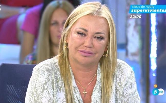Belén Esteban, emocionada hablando de su hija.