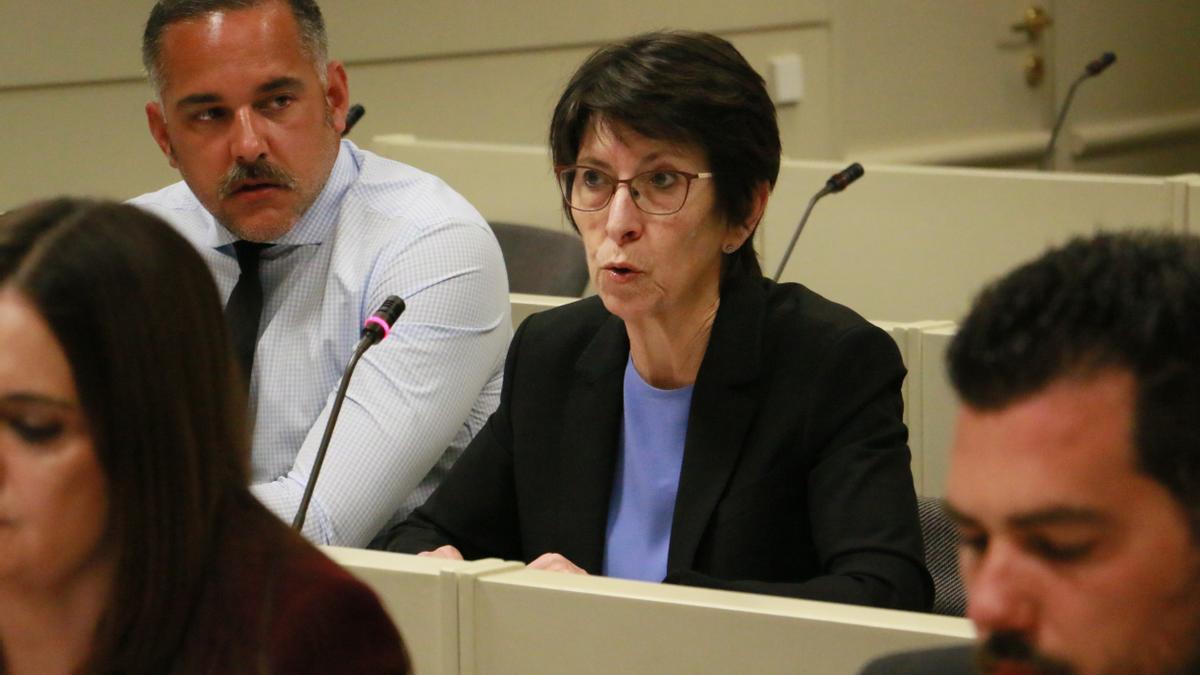 La senadora del grupo Vasco Estefanía Beltrán.