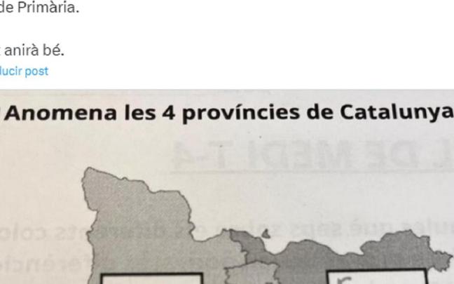 El post con el ejercicio y una parte del mapa. / X (@etfelicitofill) El post con el ejercicio y una parte del mapa.