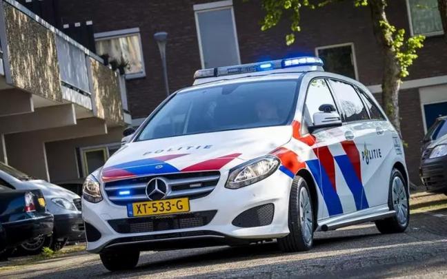 Un coche de policía en Países Bajos.