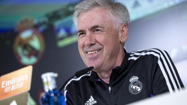 Carlo Ancelotti, en la rueda de prensa previa al partido ante el Athletic. Carlo Ancelotti, en la rueda de prensa previa al partido ante el Athletic.