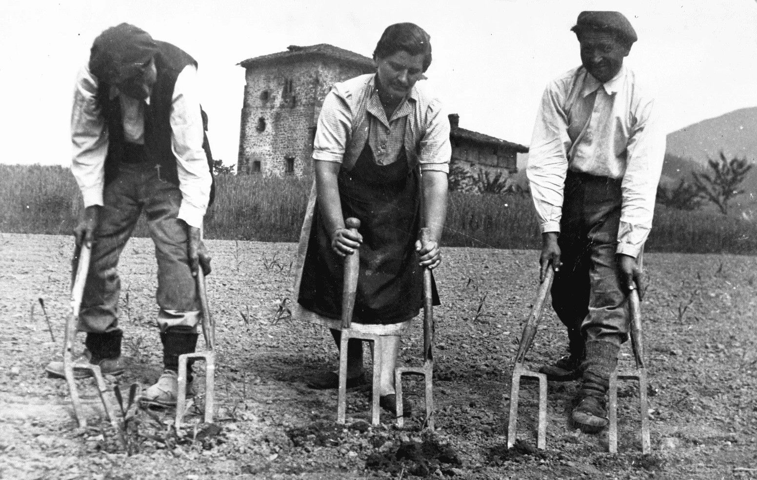 Una de las imágenes antiguas de Laudio que aparece en el folleto
