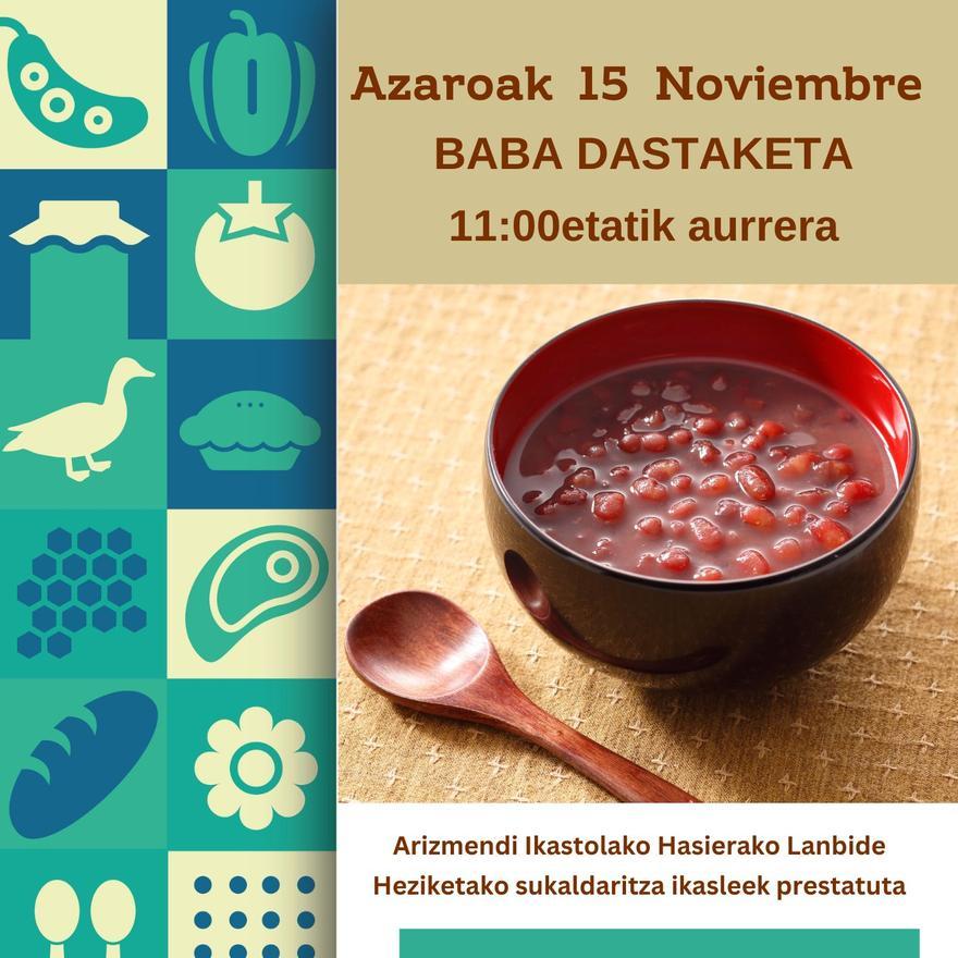 Cartel que anuncia la feria del 15 de noviembre.