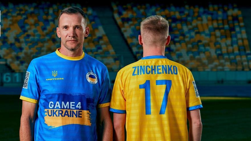 Partido solidario Game4Ukraine, en el que participaron estrellas como Piqué, Shevchenko, Eto'o y Cannavaro.