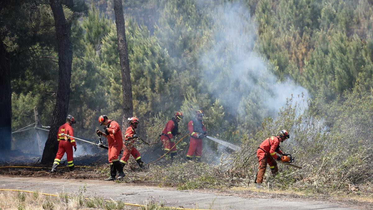 El fuego que afecta al norte de Cáceres, desde la noche del 17 de mayo, se inició en el municipio de Pinofranqueado.