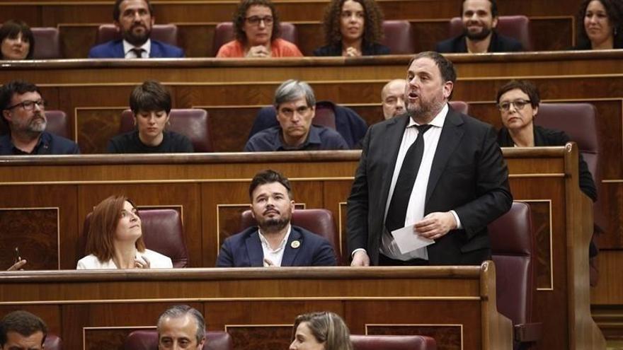 Oriol Junqueras en el Congreso de Diputados.