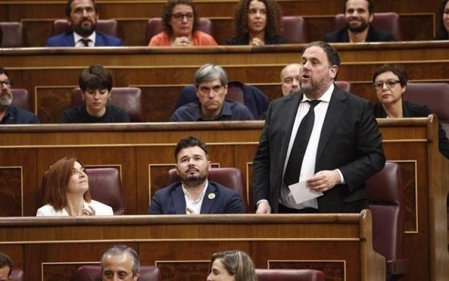 Oriol Junqueras en el Congreso de Diputados.
