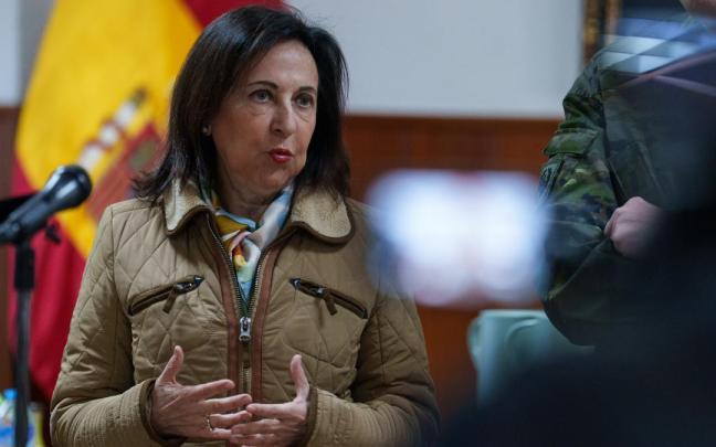 La ministra de Defensa, Margarita Robles, visita la Brigada ‘Guadarrama’ XII (BRI XII), en la base militar El Goloso.