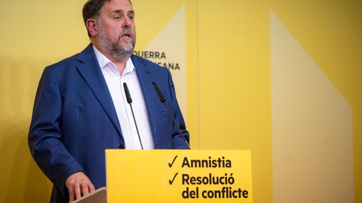 Oriol Junqueras, durante la campaña electoral.