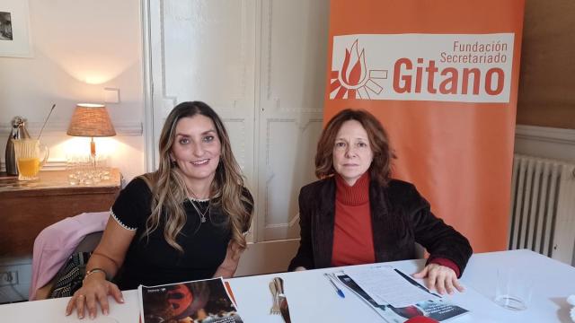 Sara Giménez, directora de la Fundación Secretariado Gitano, y Belén Barreiro, directora de 40dB.