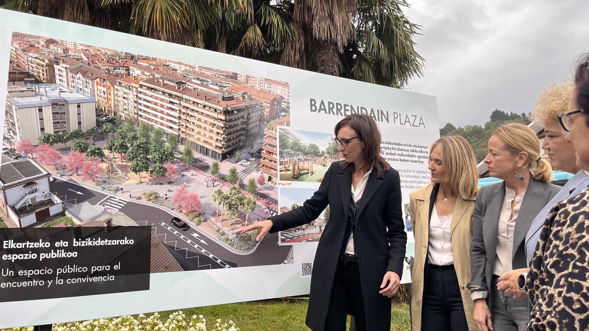 Imagen de la nueva plaza Barrendain de Beasain.