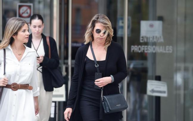 La asesora de Moncloa, Cristina Álvarez, a su llegada a declarar por el ‘caso Begoña Gómez’.